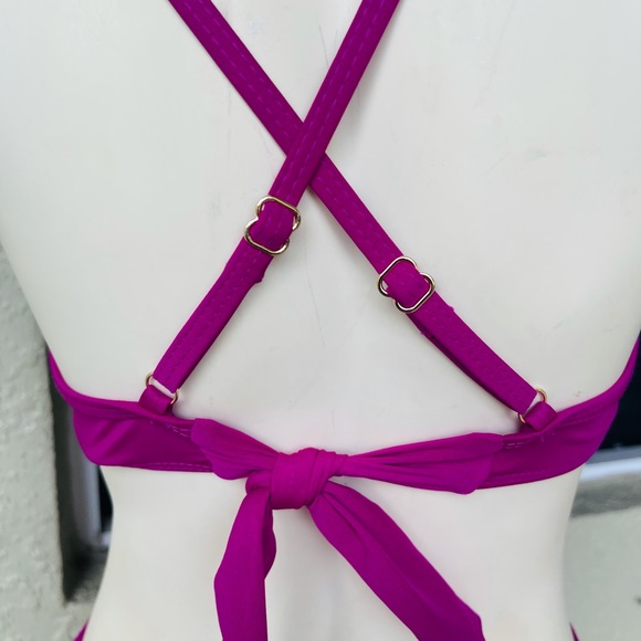 Time and True Shock Wave Pink Swimsuit Bikini Set - Picture 7 of 9